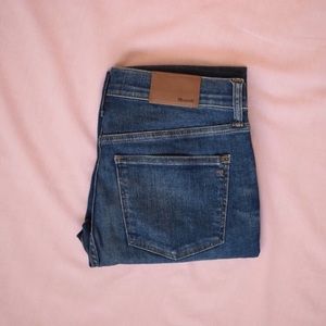 Madewell 8" Tall Skinny Jeans Ames Medium Dark Wash SZ 28 T #H2290